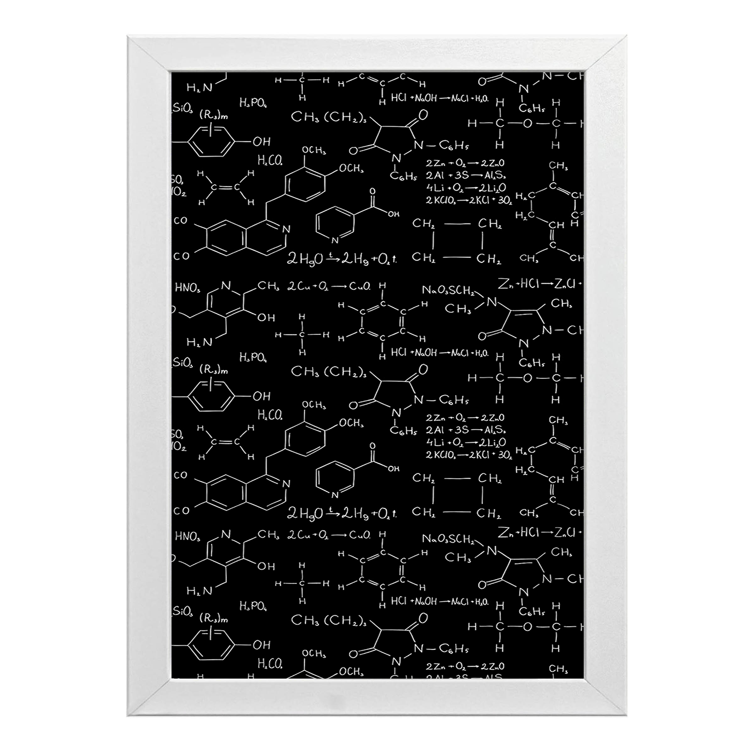 تابلو طرح معادله های شیمی کد T123