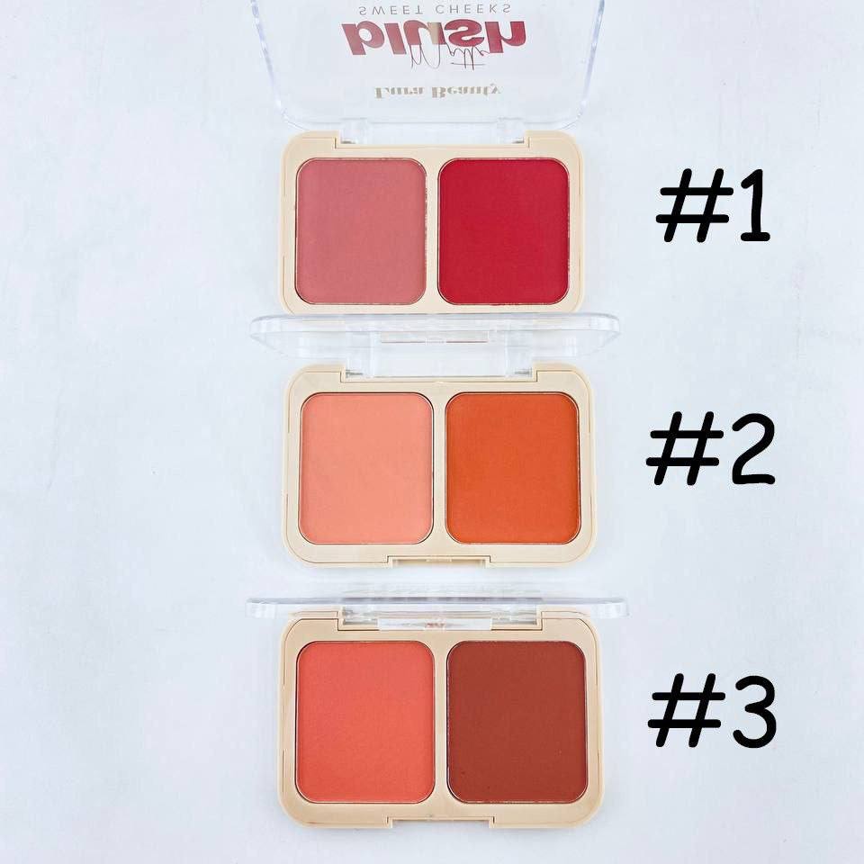 پالت رژگونه دو رنگ لورا بیوتی رنگدهی بالا مات و پودری پیگمنت بالا