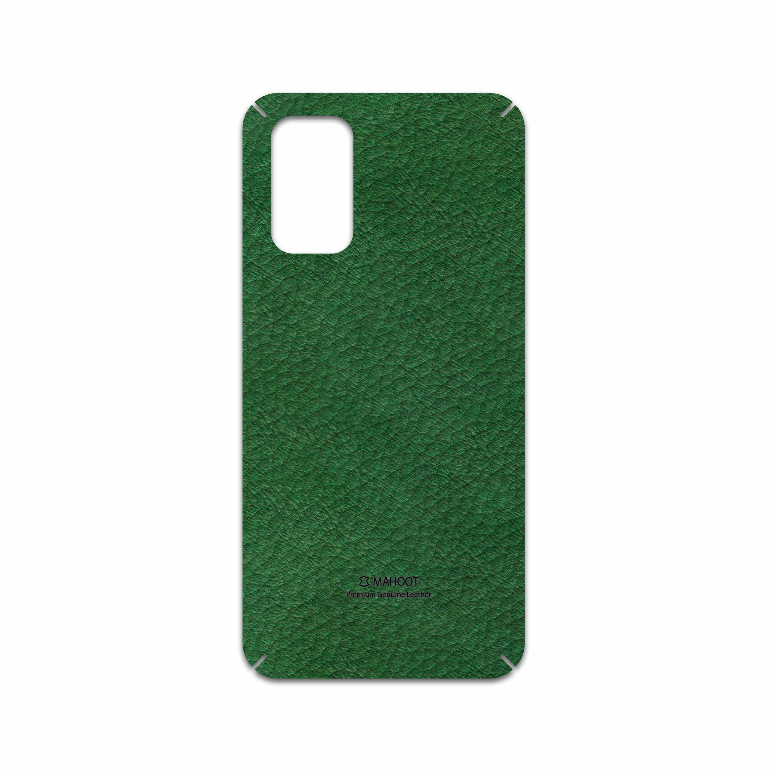برچسب پوششی ماهوت مدل Green-Leather مناسب برای گوشی موبایل شیائومی Redmi 9T