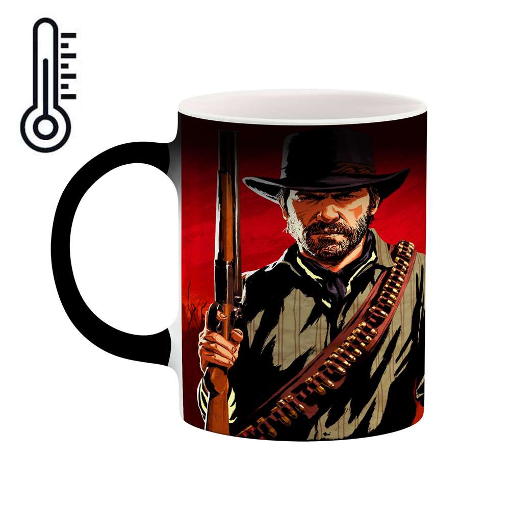 ماگ حرارتی طرح بازی red dead مدل mgph11511