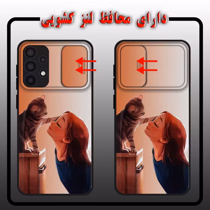 کاور لاین کینگ مدل GORBEHNAZ J2 مناسب برای گوشی موبایل سامسونگ Galaxy A32 4G به همراه پایه نگهدارنده