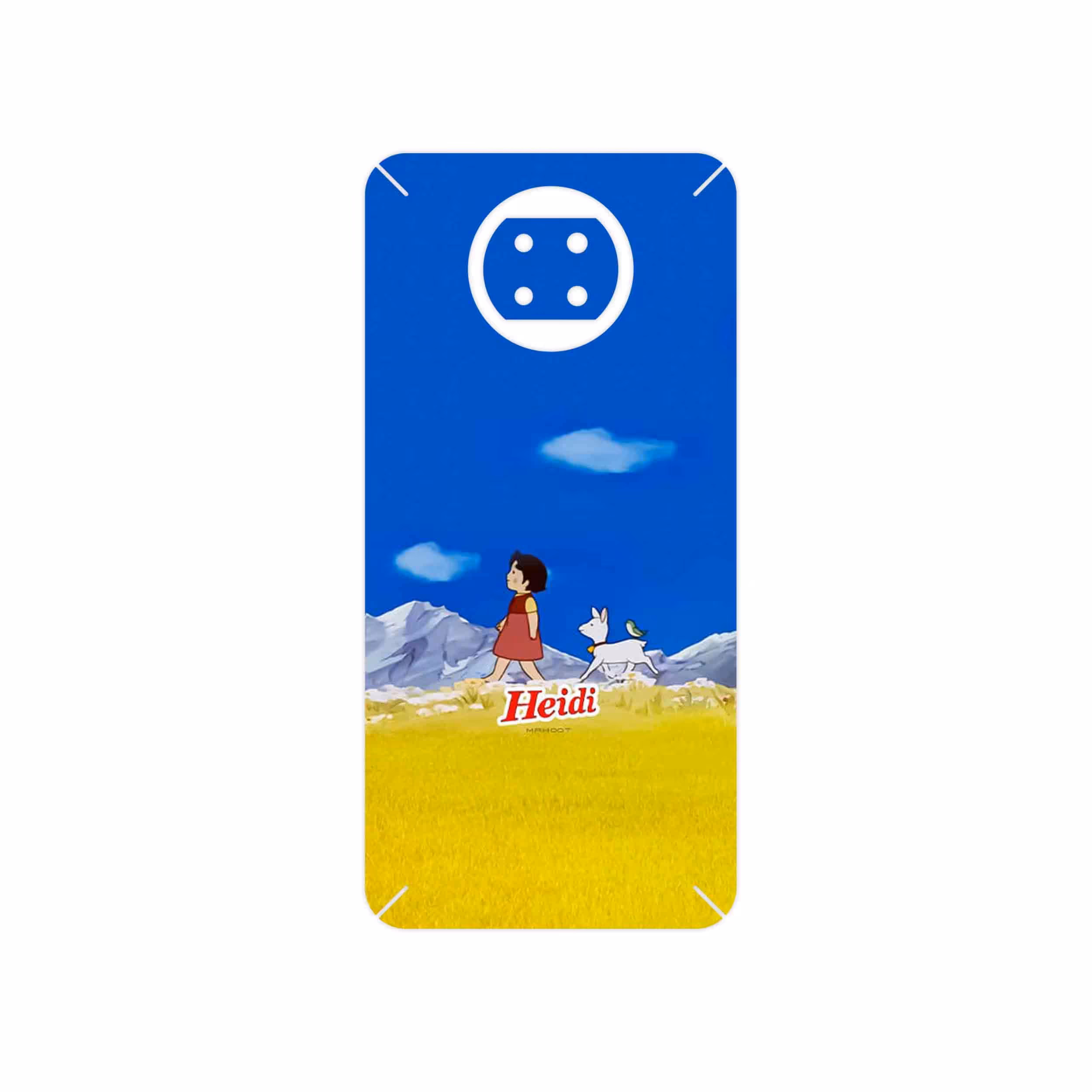 برچسب پوششی ماهوت مدل Heidi Girl of the Alps مناسب برای گوشی موبایل شیائومی Redmi Note 9T