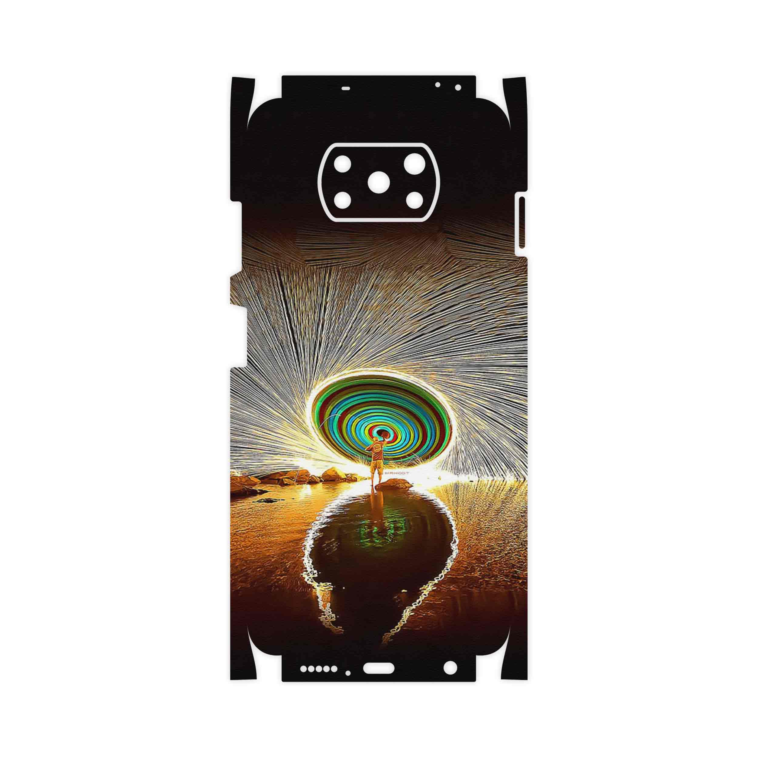 برچسب پوششی ماهوت مدل Night Light Fountain-FullSkin مناسب برای گوشی موبایل شیائومی Poco X3 Pro