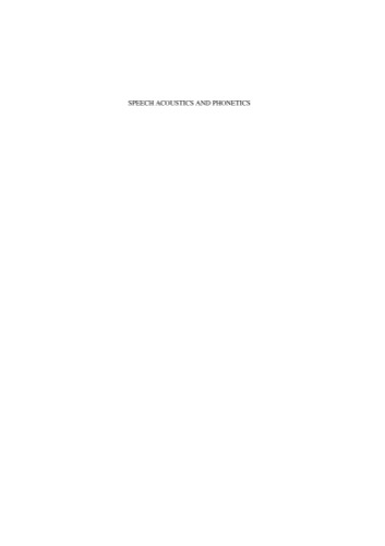 خرید و دانلود نسخه کامل کتاب Speech acoustics and phonetics