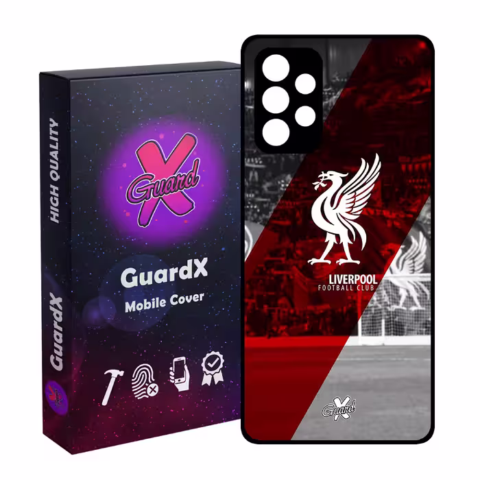 کاور گارد ایکس طرح Liverpool مدل Glass10045 مناسب برای گوشی موبایل سامسونگ Galaxy A32 4G