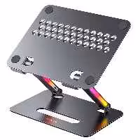 استند و پایه لپ تاپ آلومنیومی تاشو با نور آر جی بی P91H