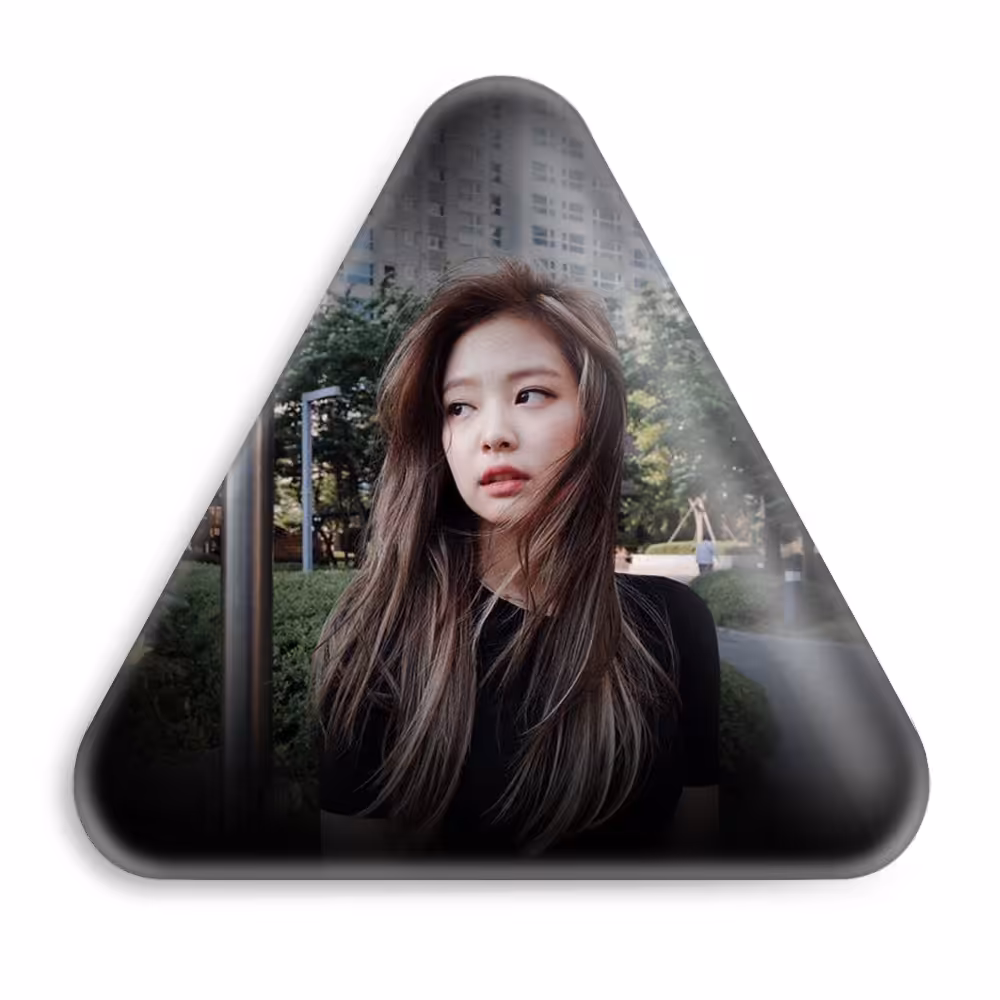 پیکسل خندالو طرح جنی گروه موسیقی بلک پینک مدل مثلثی کد 2984