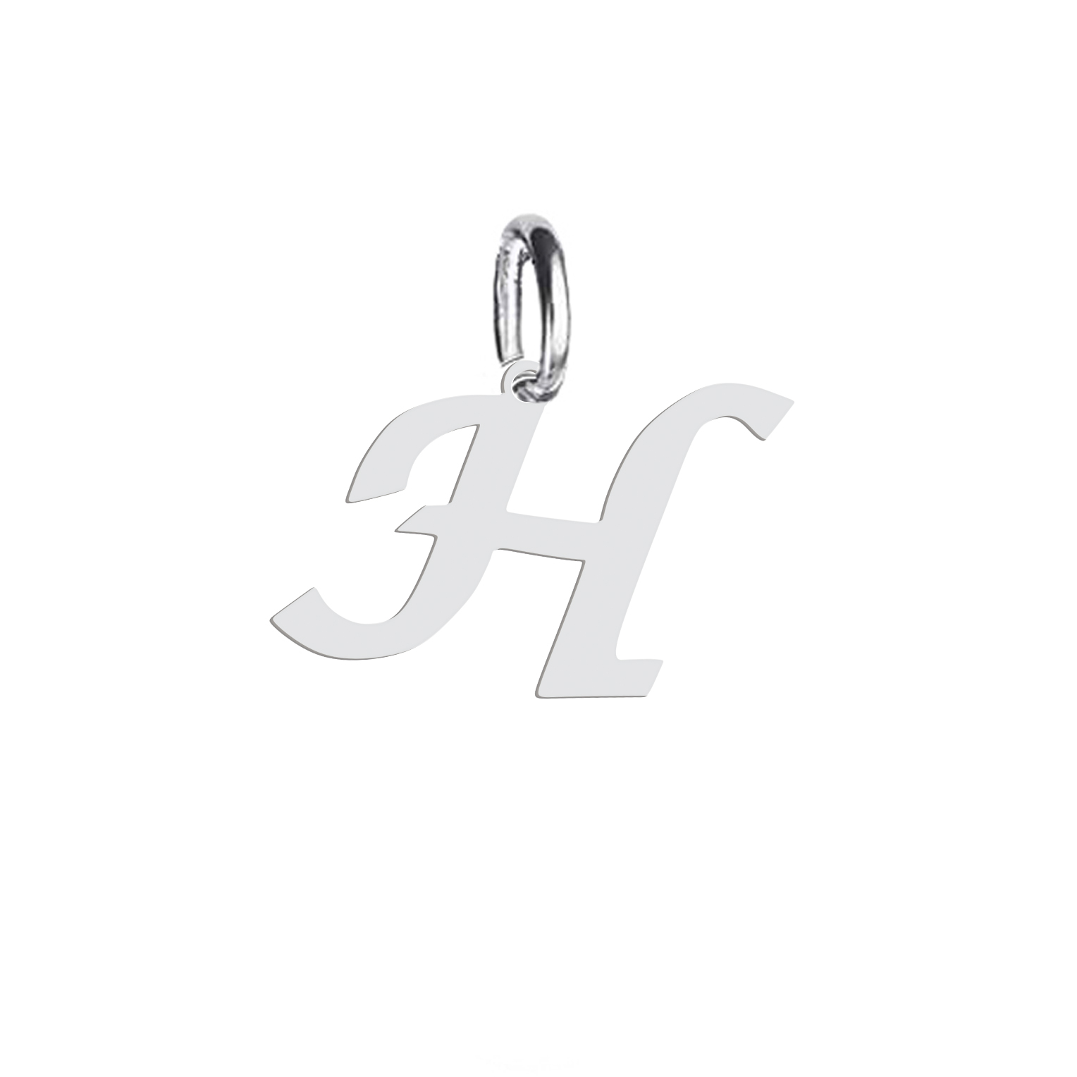 آویز گردنبند نقره هایکا طرح حرف H مدل nha 238