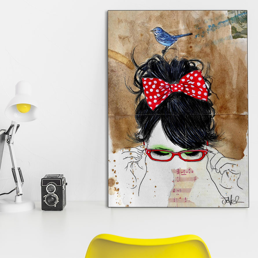 تابلو شاسی گالری استاربوی طرح دخترانه مدل Art 65