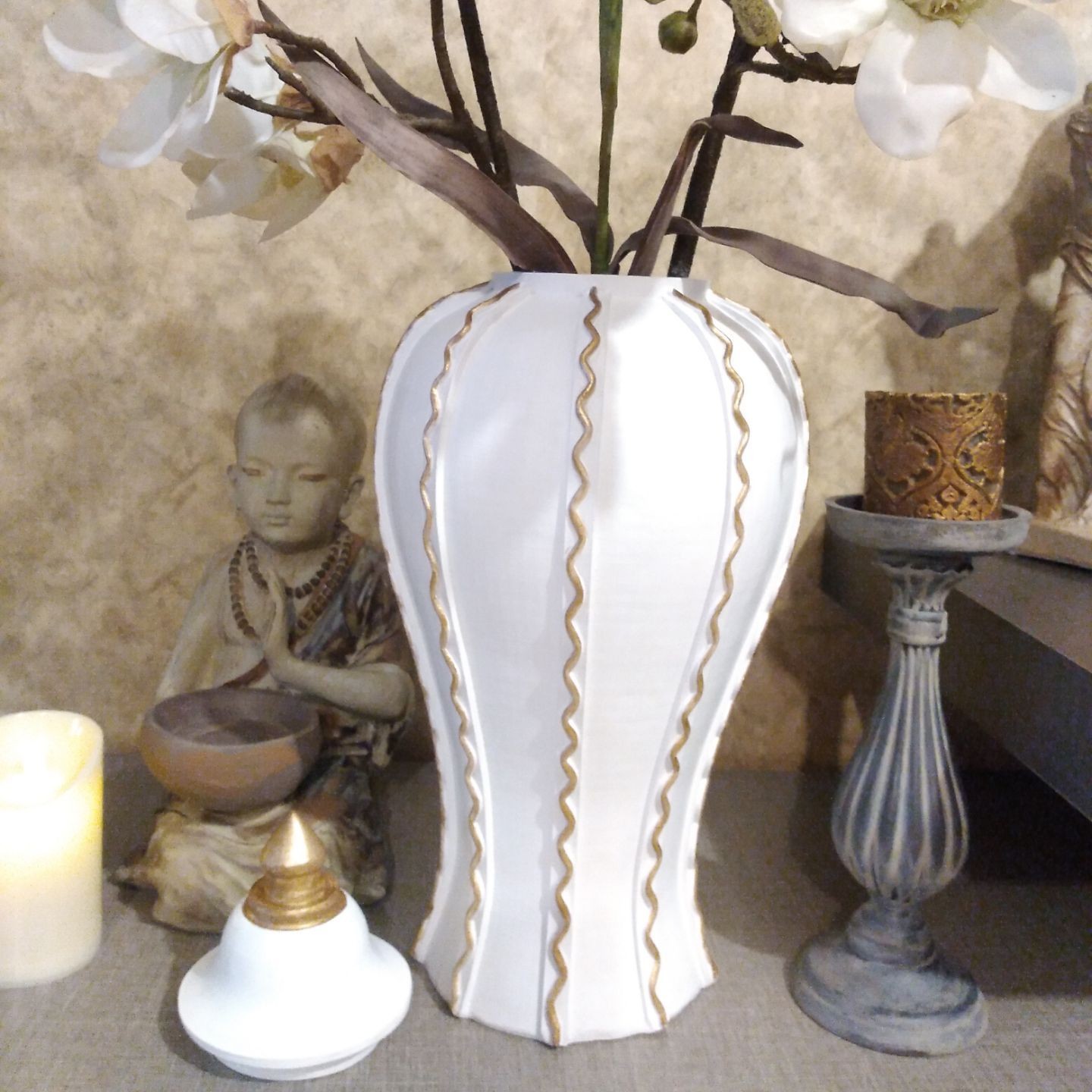 بانکه پلی استر پتینه شده ارتفاع سی و پنج سانت قابل اجرا در رنگ و پتینه و سایز دلخواه 