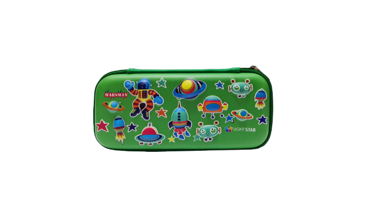 جامدادی تبلتی هارد باکس طرح مریخی سبز کد LCP-301-1