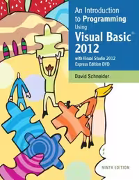 خرید و دانلود نسخه کامل کتاب An Introduction to Programming Using Visual Basic 2012