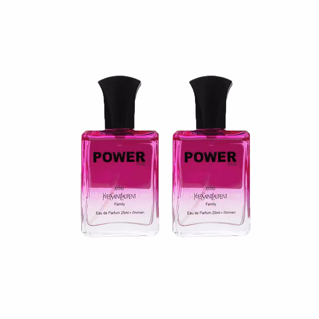 عطر جیبی زنانه پاور پالس مدل Elle Yves Saint Laurent Family حجم 25 میلی لیتر بسته 2 عددی