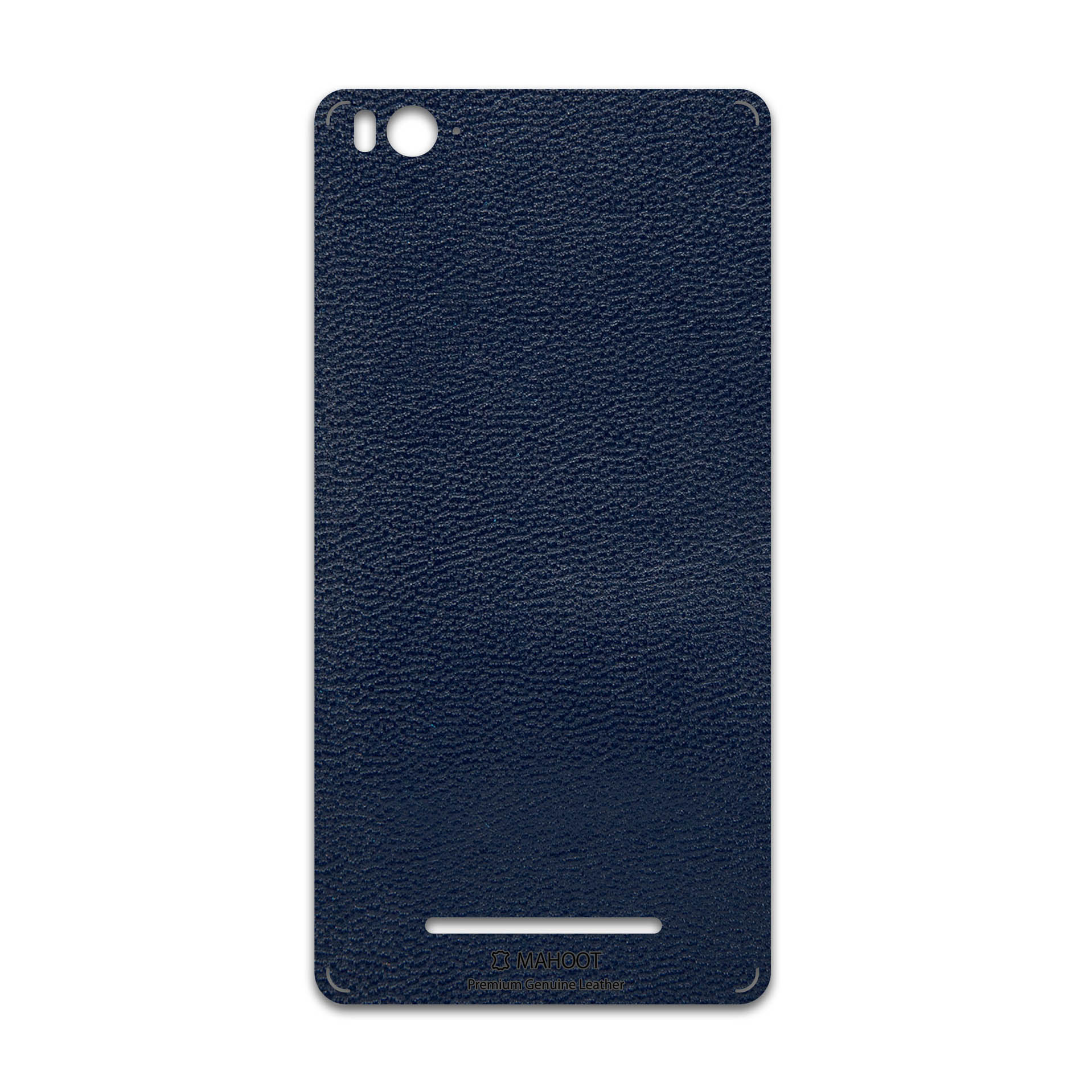 برچسب پوششی ماهوت مدل Deep-Blue-Leather مناسب برای گوشی موبایل شیائومی Mi 4c