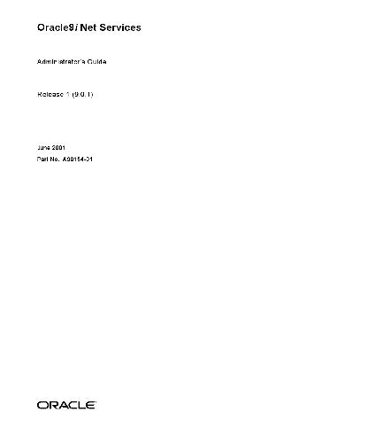 خرید و دانلود نسخه کامل کتاب Oracle9i Net Services Administrator's Guide