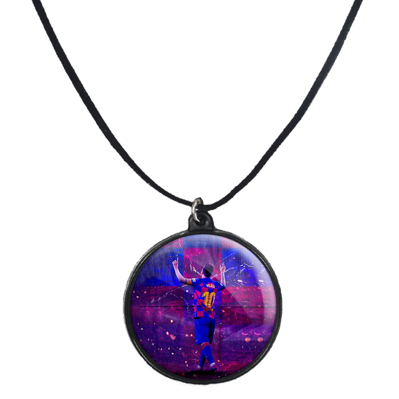 گردنبند پرمانه طرح مسی کد pmb.8767 مدل دو طرفه