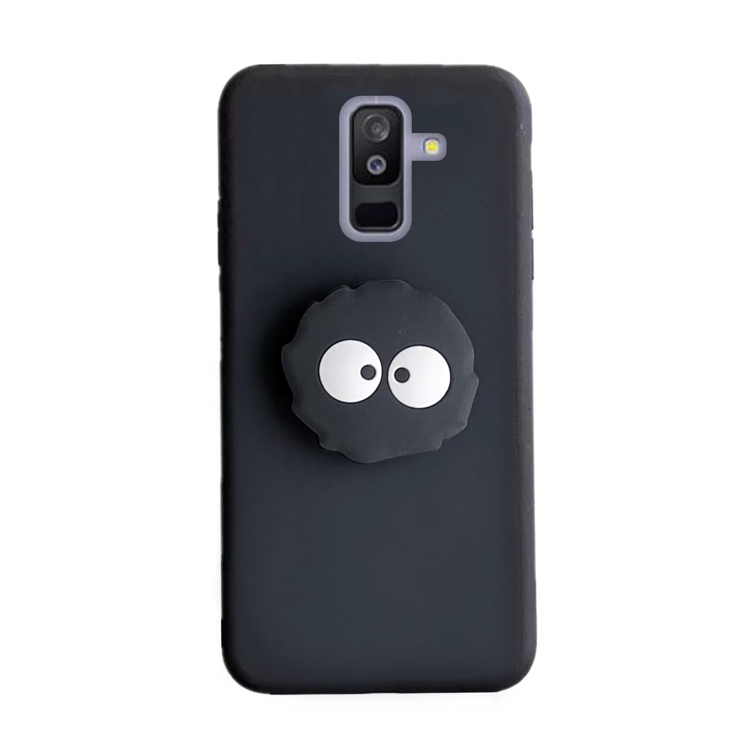 کاور مدل هپل میکروب مناسب برای گوشی موبایل سامسونگ Galaxy A6 Plus به همراه پاپ سوکت