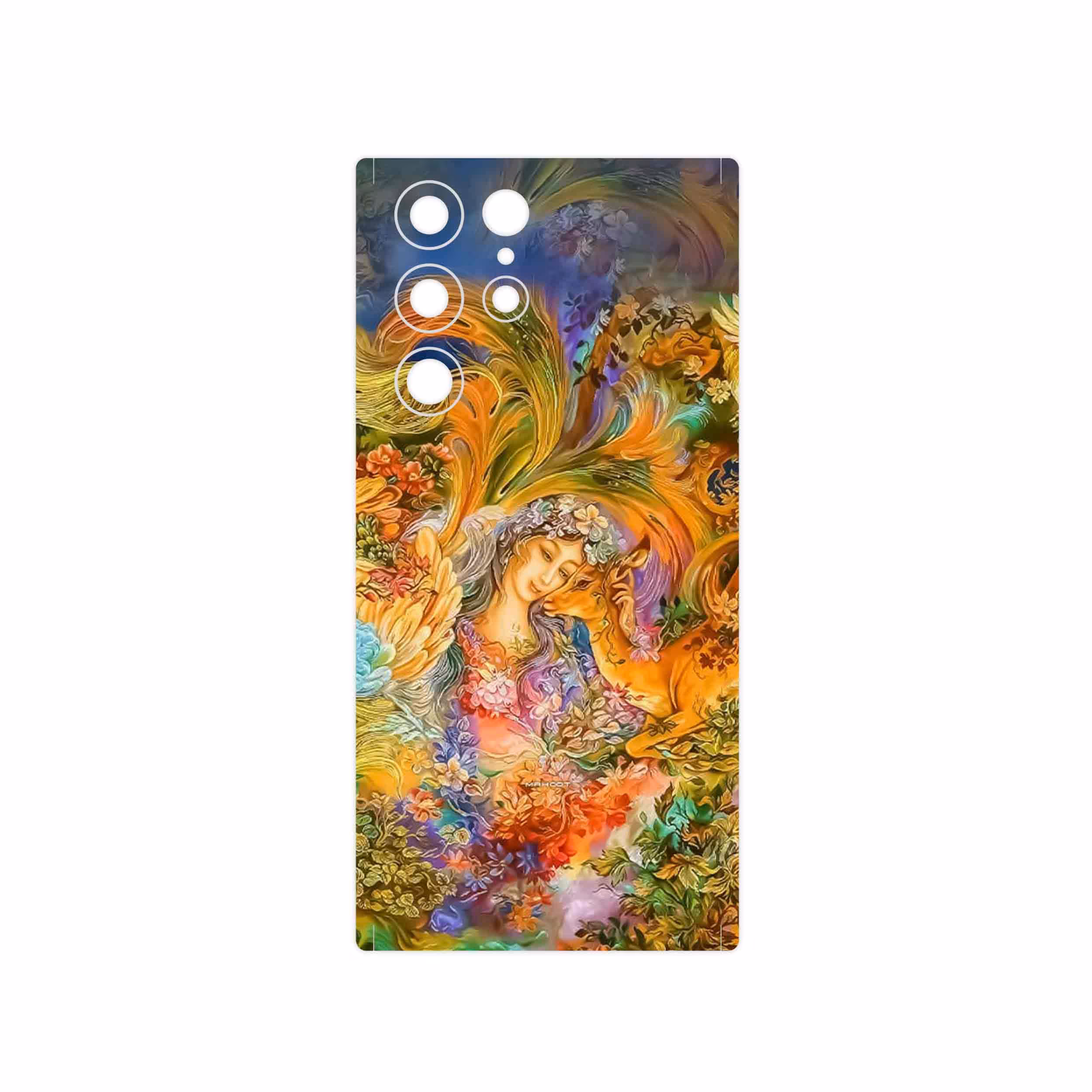 برچسب پوششی ماهوت مدل Persian miniature 3 مناسب برای گوشی موبایل سامسونگ Galaxy S22 Ultra 5G