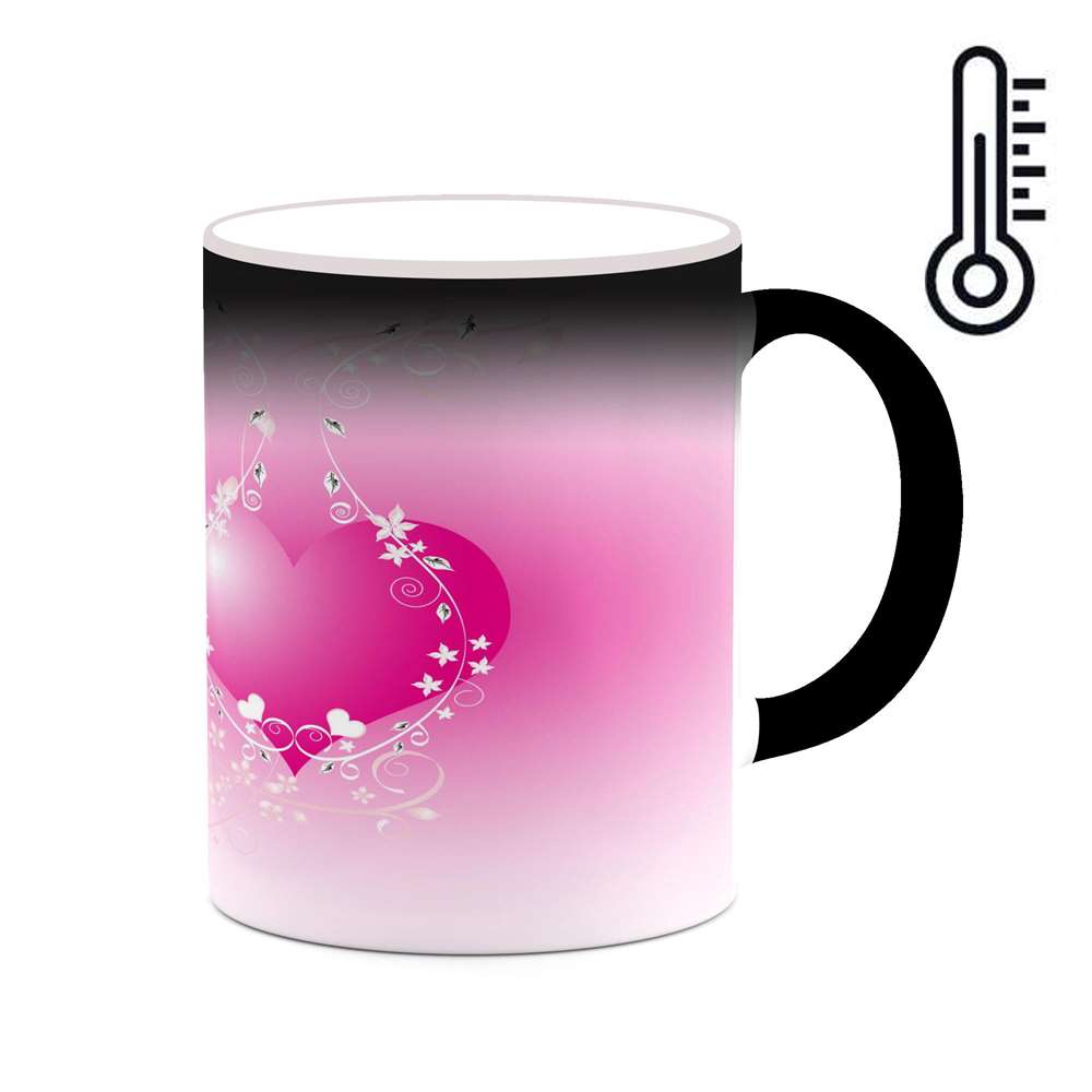 ماگ حرارتی کاکتی طرح Love مدل mgh20705