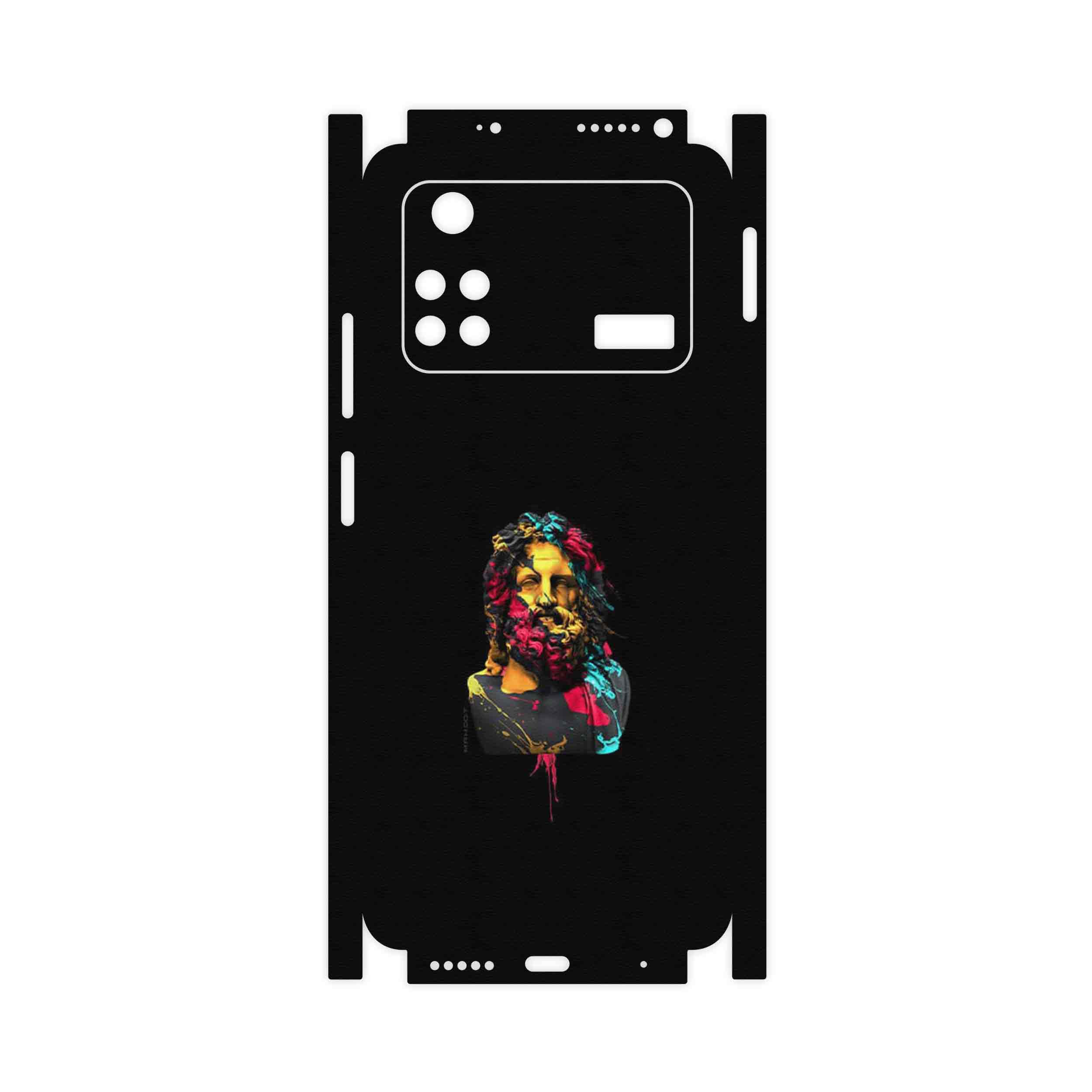 برچسب پوششی ماهوت مدل Painted Sculpture Digital Art-FullSkin مناسب برای گوشی موبایل شیائومی Poco M4 Pro 4G