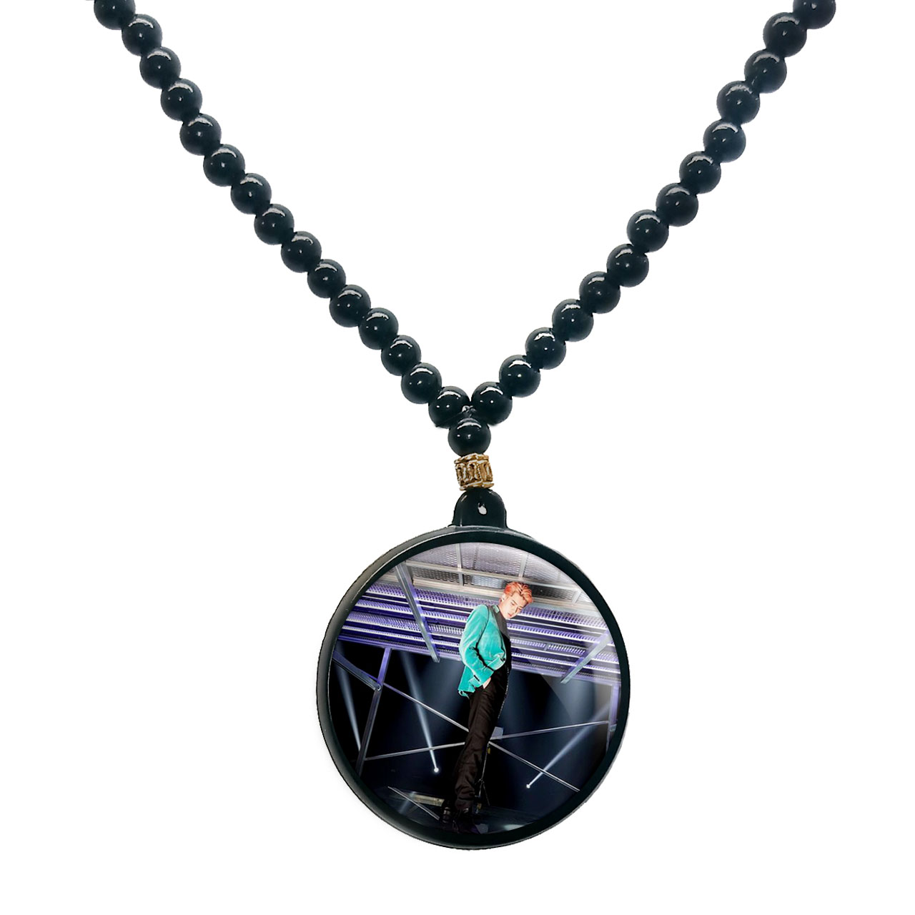 گردنبند پرمانه طرح exo کد pmd.14094 مدل دو طرفه