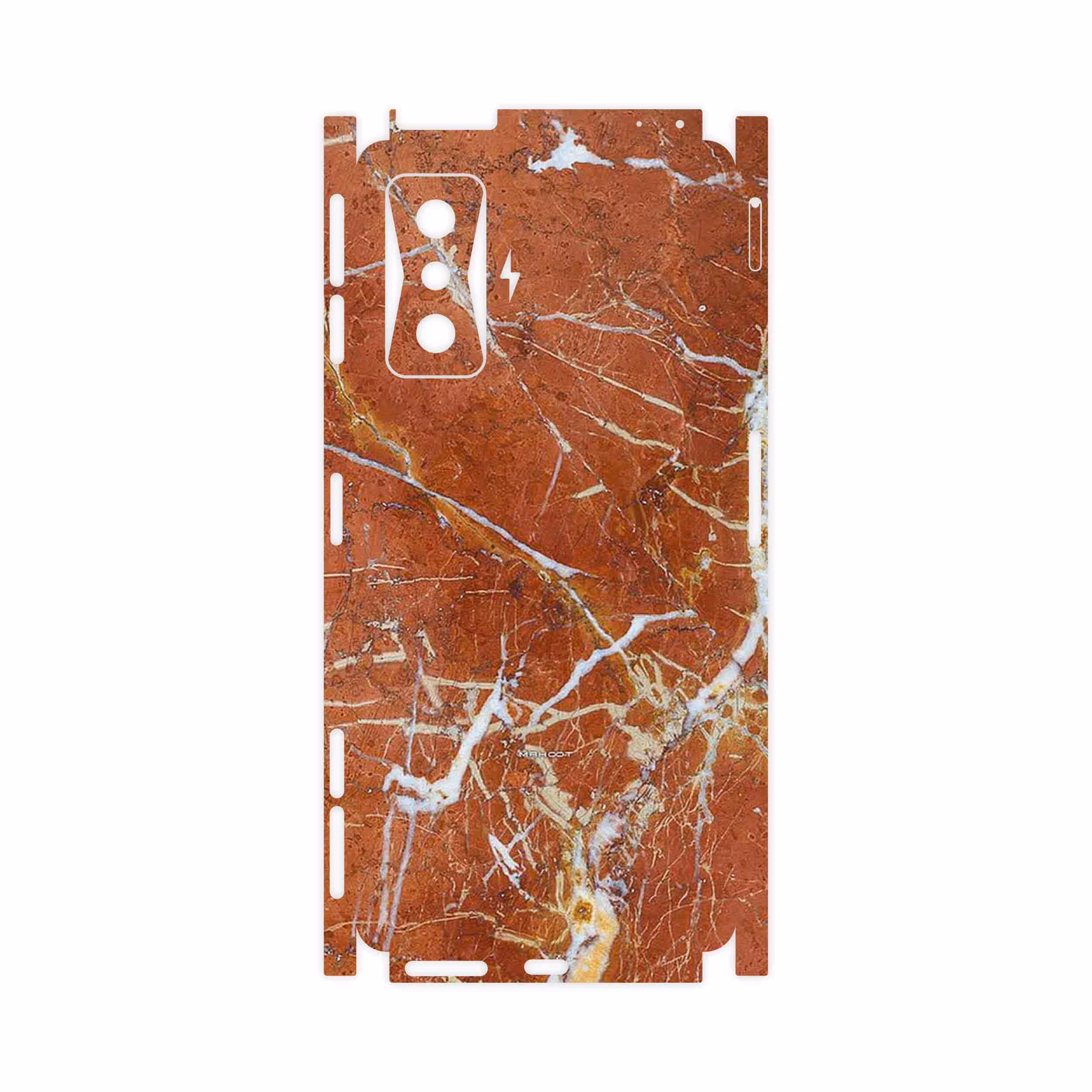 برچسب پوششی ماهوت مدل Red Marble-FullSkin مناسب برای گوشی موبایل شیائومی Redmi K50 Gaming