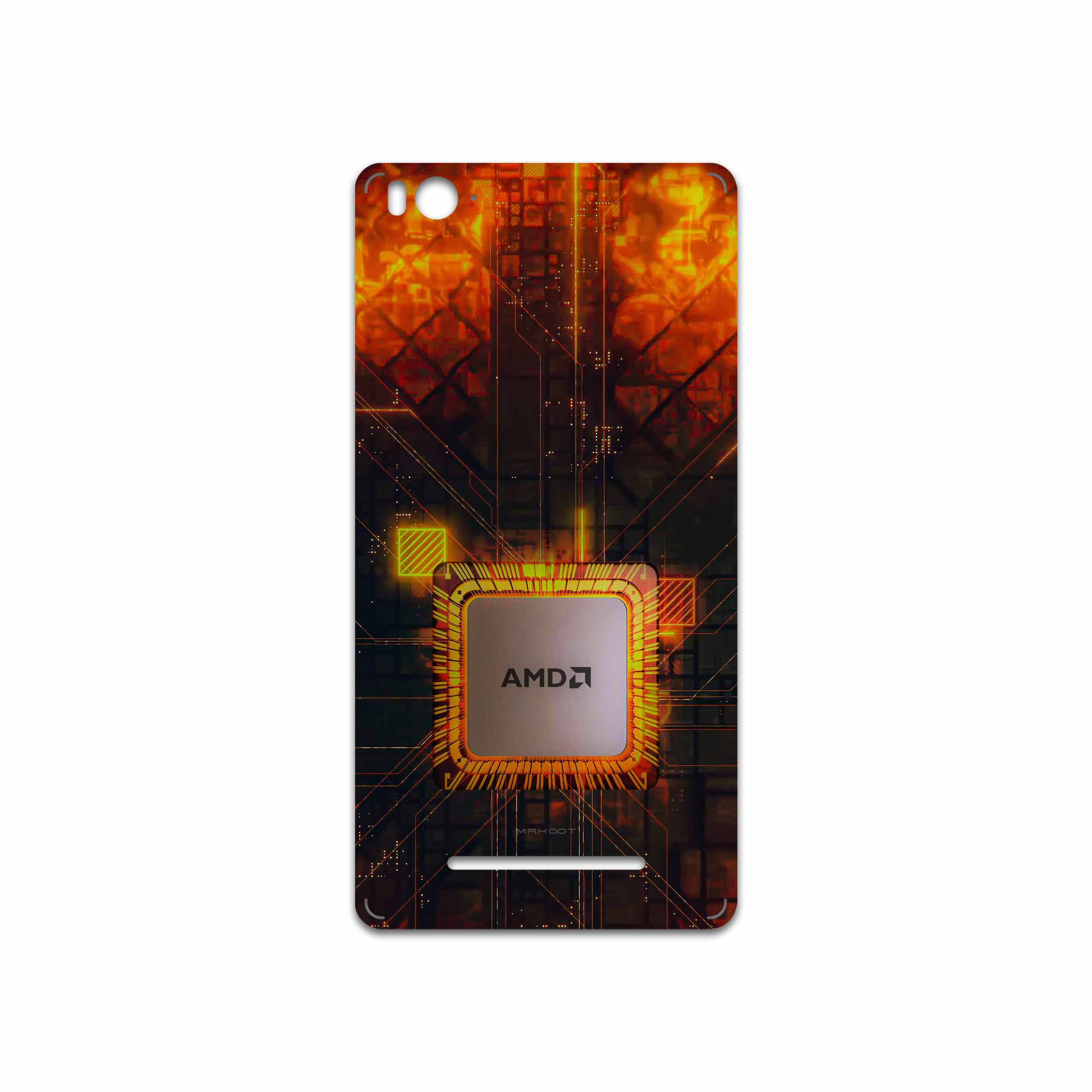 برچسب پوششی ماهوت مدل AMD Brand مناسب برای گوشی موبایل شیائومی Mi 4c