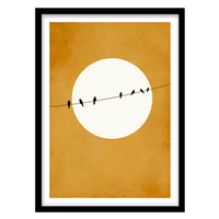 قیمت و خرید تابلو دکوراتیو مدل نقاشی گرافیکی غروب کد 0973