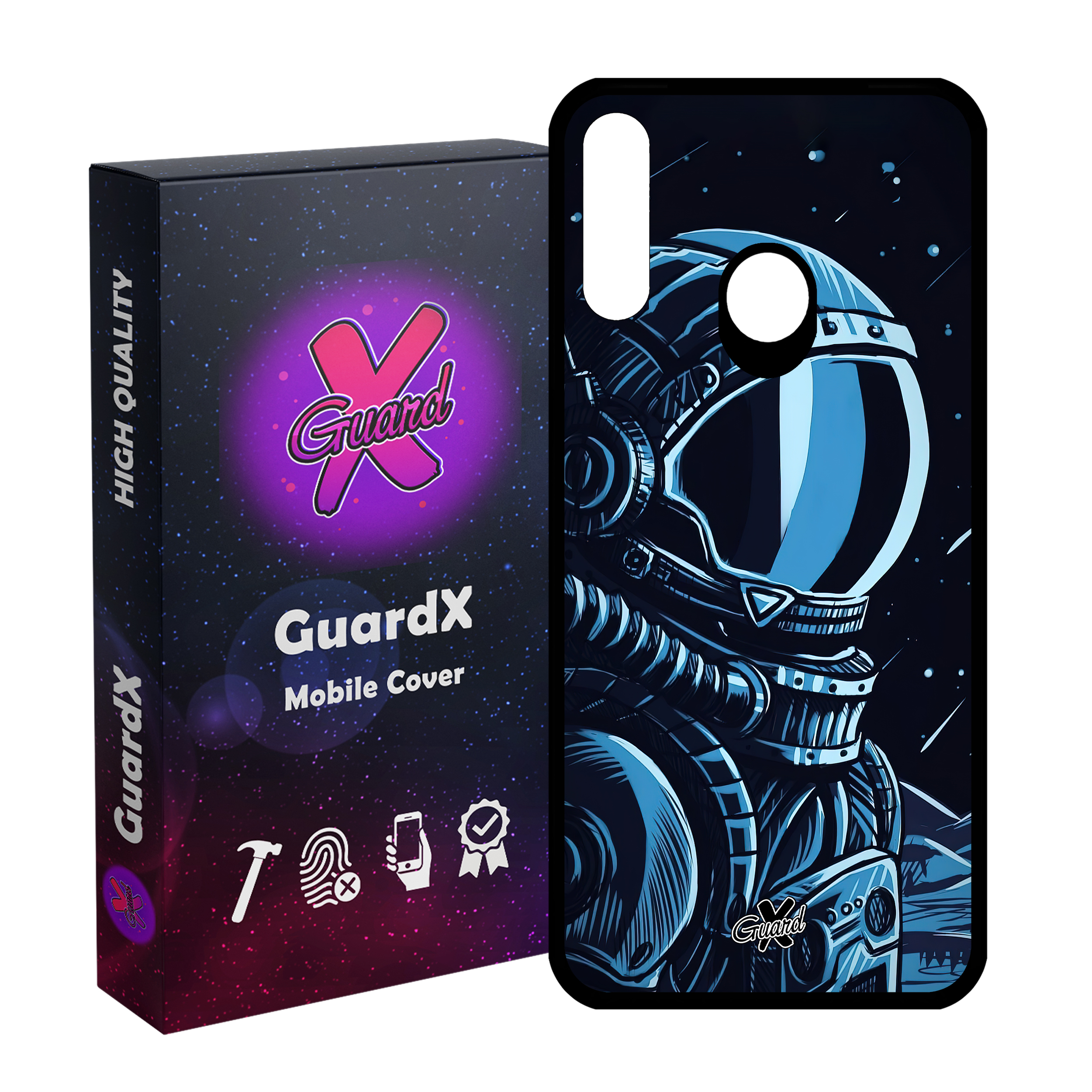 کاور گارد ایکس طرح فضانورد مدل Glass10473 مناسب برای گوشی موبایل سامسونگ Galaxy A20s