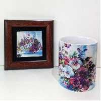 ست ماگ سرامیکی و تابلوی دیواری(کد1)1عدد ماگ 1عدد قاب