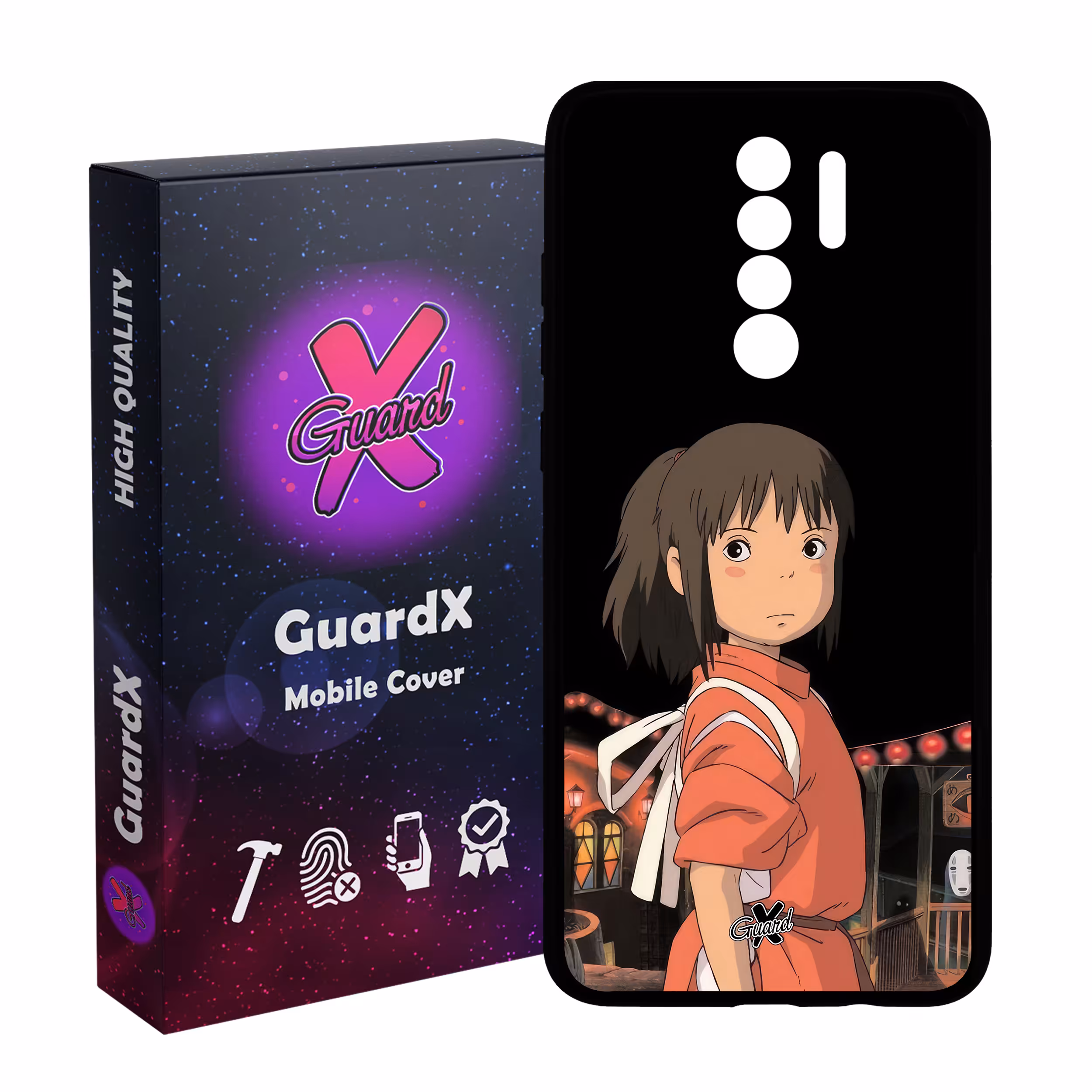 کاور گارد ایکس طرح Spirited Away Anime مدل Glass10574 مناسب برای گوشی موبایل شیائومی Redmi 9/Redmi 9 Prime/Poco M2
