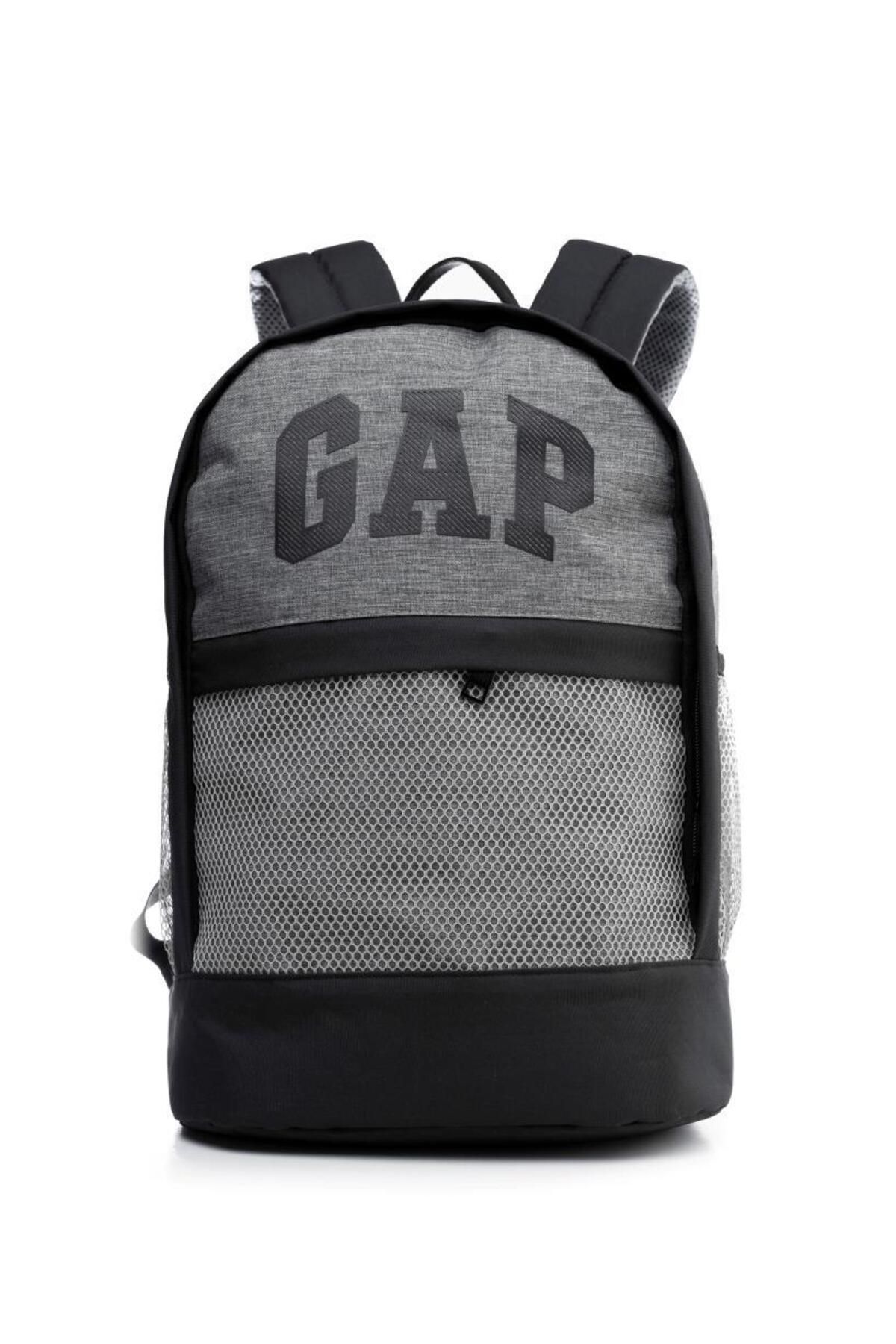 کیف مدرسه مشکی مردانه و زنانه سیاه کوله پشتی اصلی خاکستری با محفظه مضاعف GAP