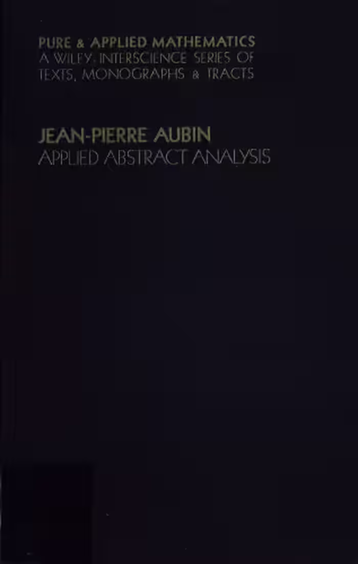 خرید و دانلود نسخه کامل کتاب Applied Abstract Analysis