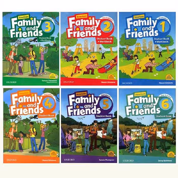 کتاب family and friends اثر Naomi Simmons انتشارات اکسفورد 6 جلدی