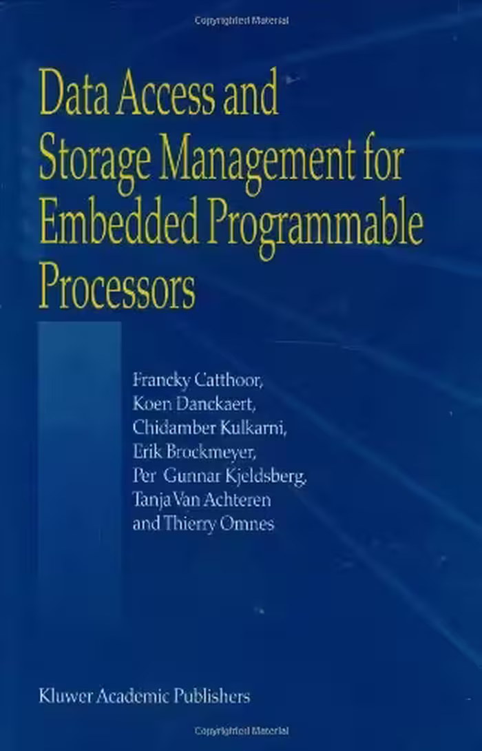 خرید و دانلود نسخه کامل کتاب Data access and storage management for embedded programmable processors