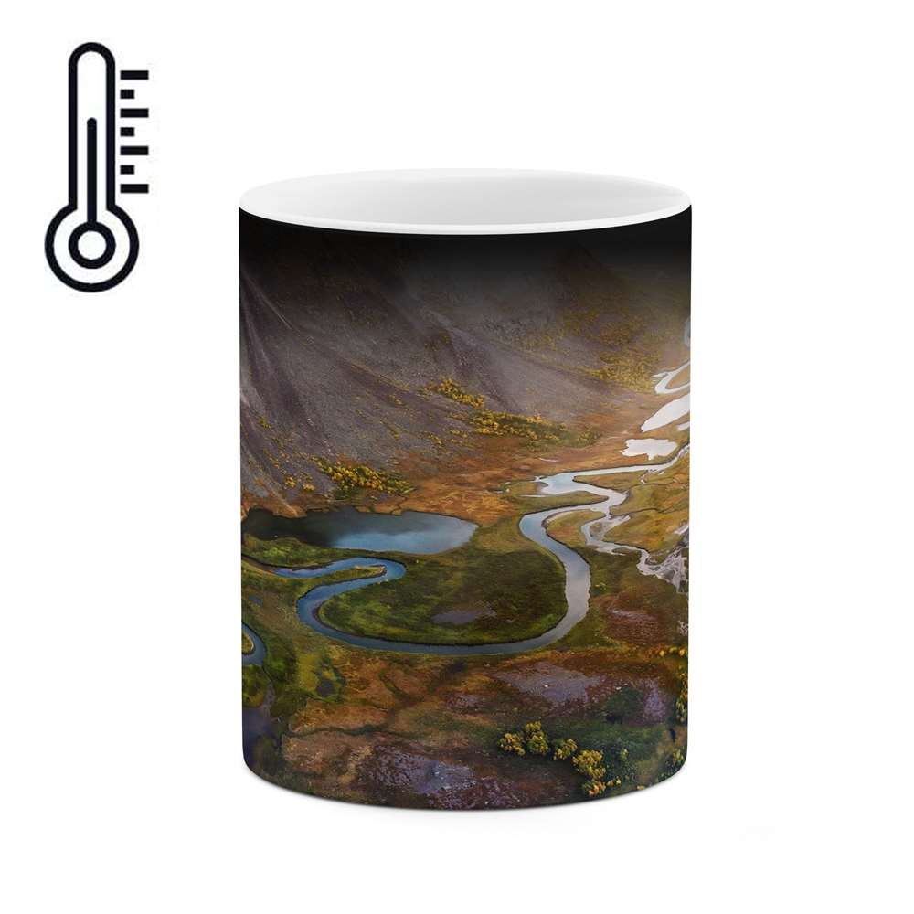 ماگ حرارتی کاکتی طرح منظره مدل mgh14540