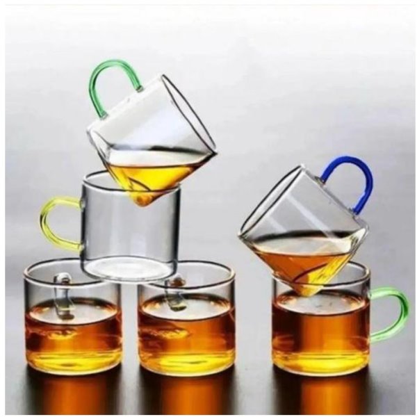 قهوه خوری پیرکس دسته رنگی
