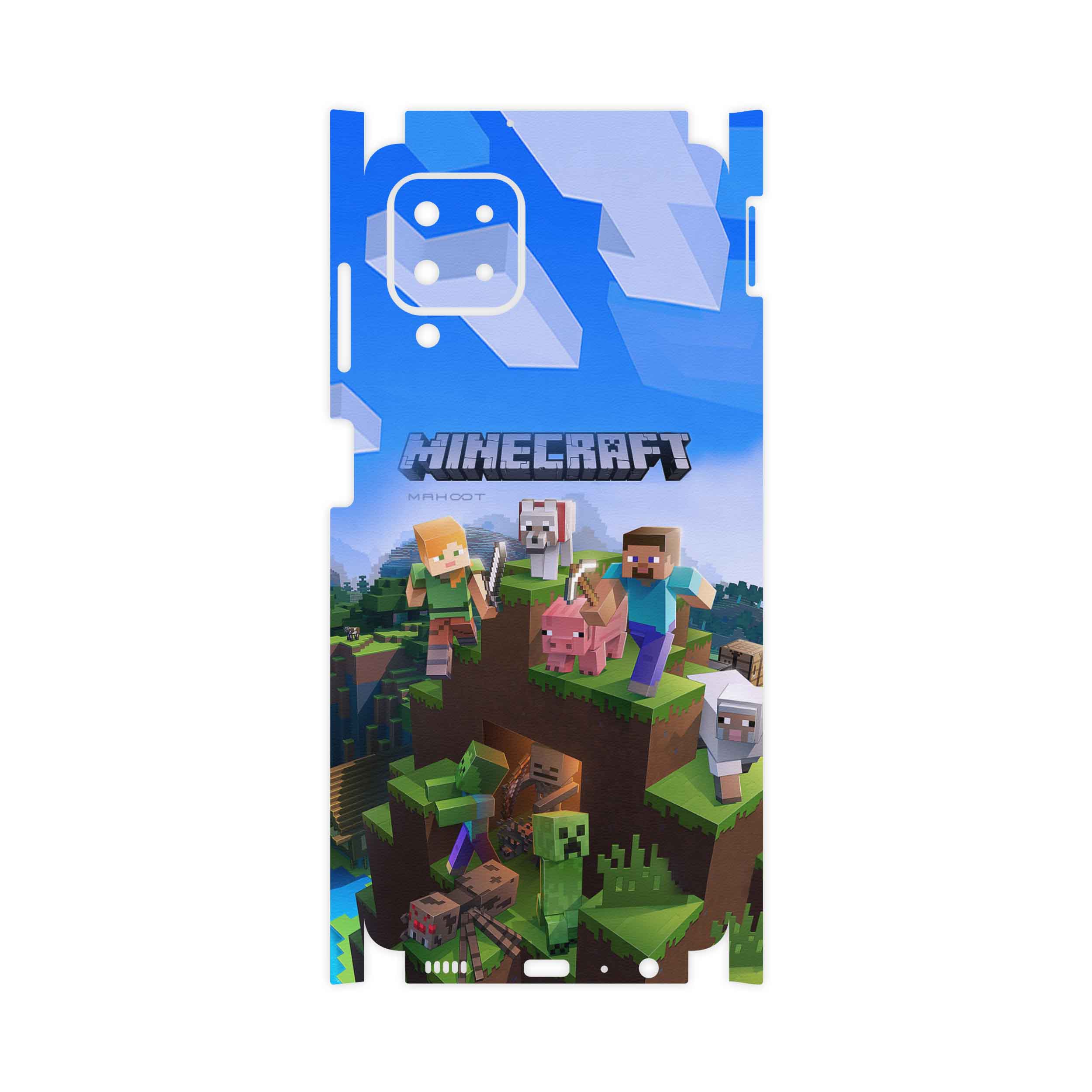 برچسب پوششی ماهوت مدل Minecraft-Game-FullSkin مناسب برای گوشی موبایل سامسونگ Galaxy M22