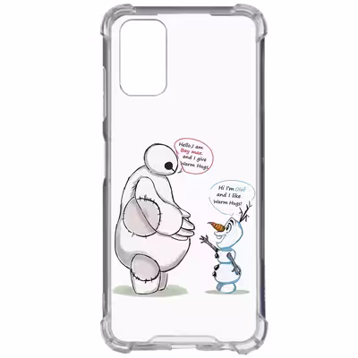 کاور طرح Olaf &amp; Big Hero مناسب برای گوشی موبایل سامسونگ Galaxy A23 