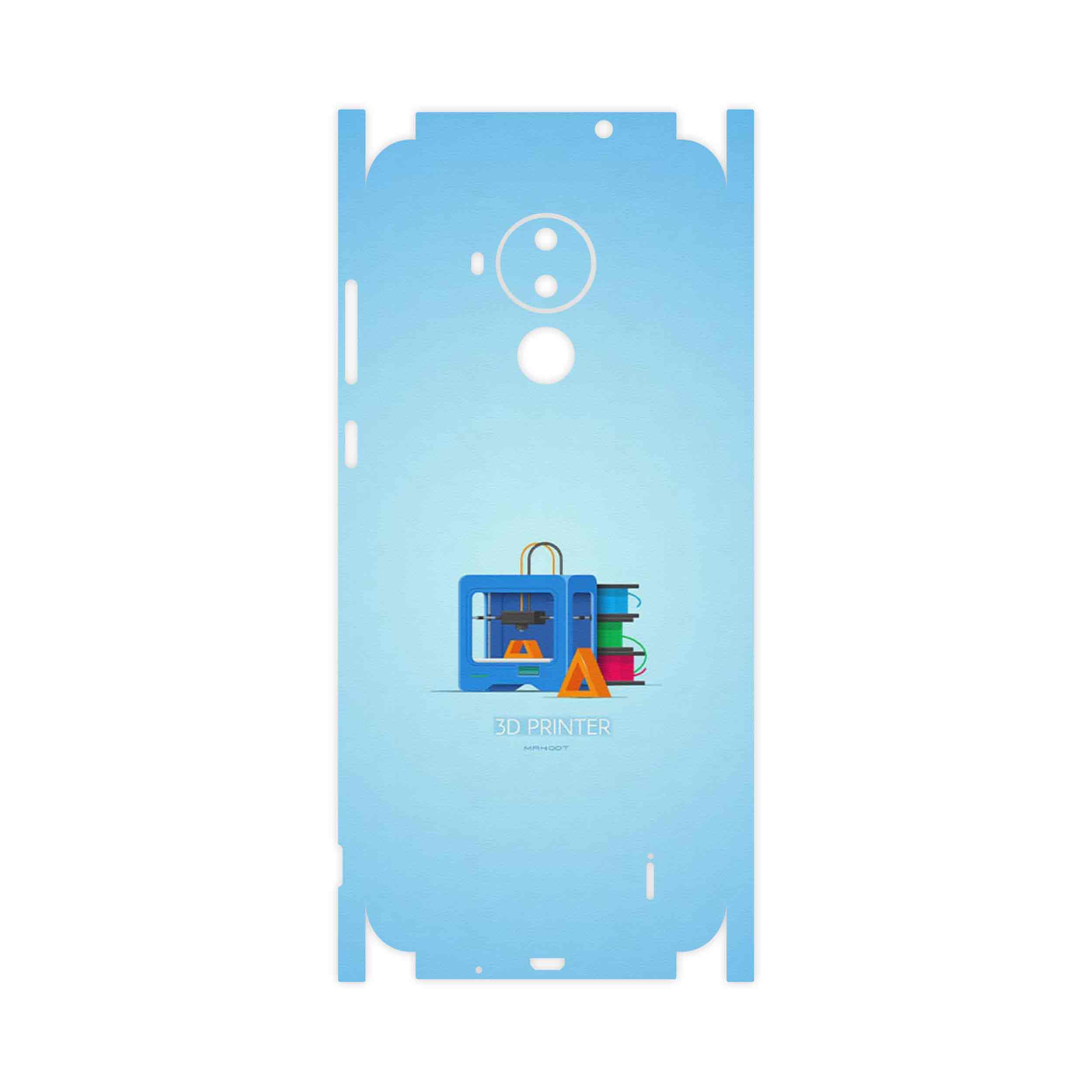 برچسب پوششی ماهوت مدل 3D Printer-FullSkin مناسب برای گوشی موبایل نوکیا C30