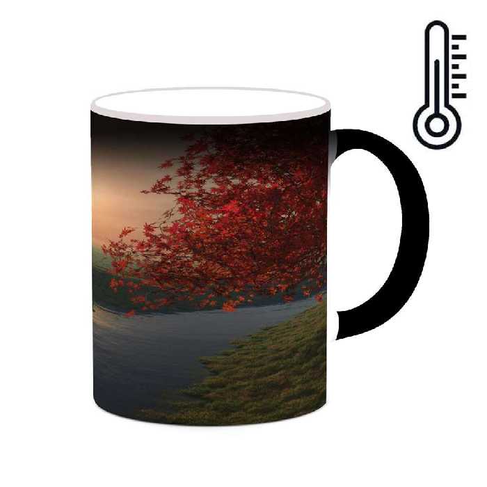 ماگ حرارتی کاکتی طرح منظره مدل mgh18209