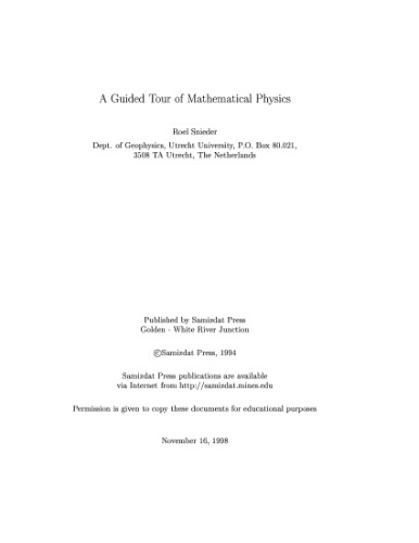 خرید و دانلود نسخه کامل کتاب A Guided Tour of Mathematical Methods: For the Physical Sciences