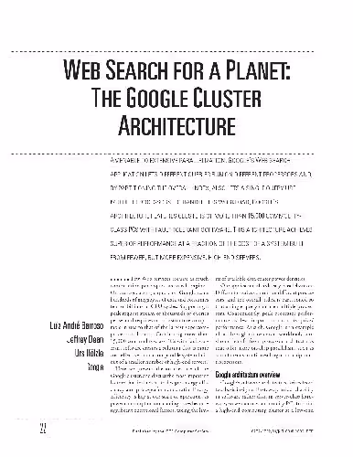 خرید و دانلود نسخه کامل کتاب Web Search for a Planet: The Google Cluster Architecture
