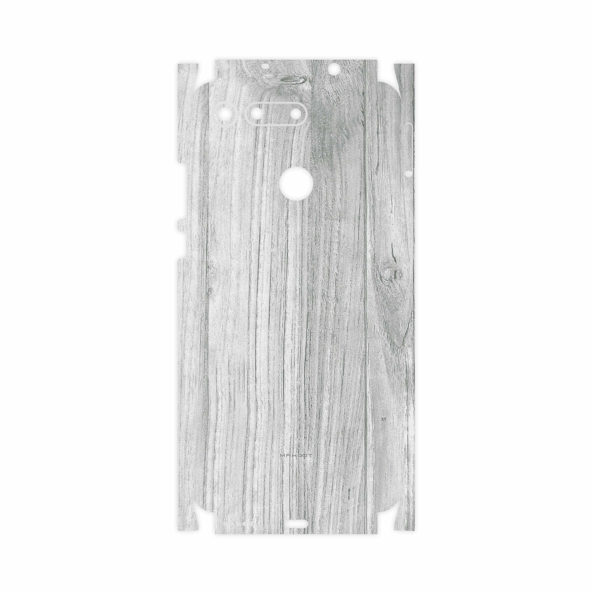 برچسب پوششی ماهوت مدل White Wood-FullSkin مناسب برای گوشی موبایل آنر View 20