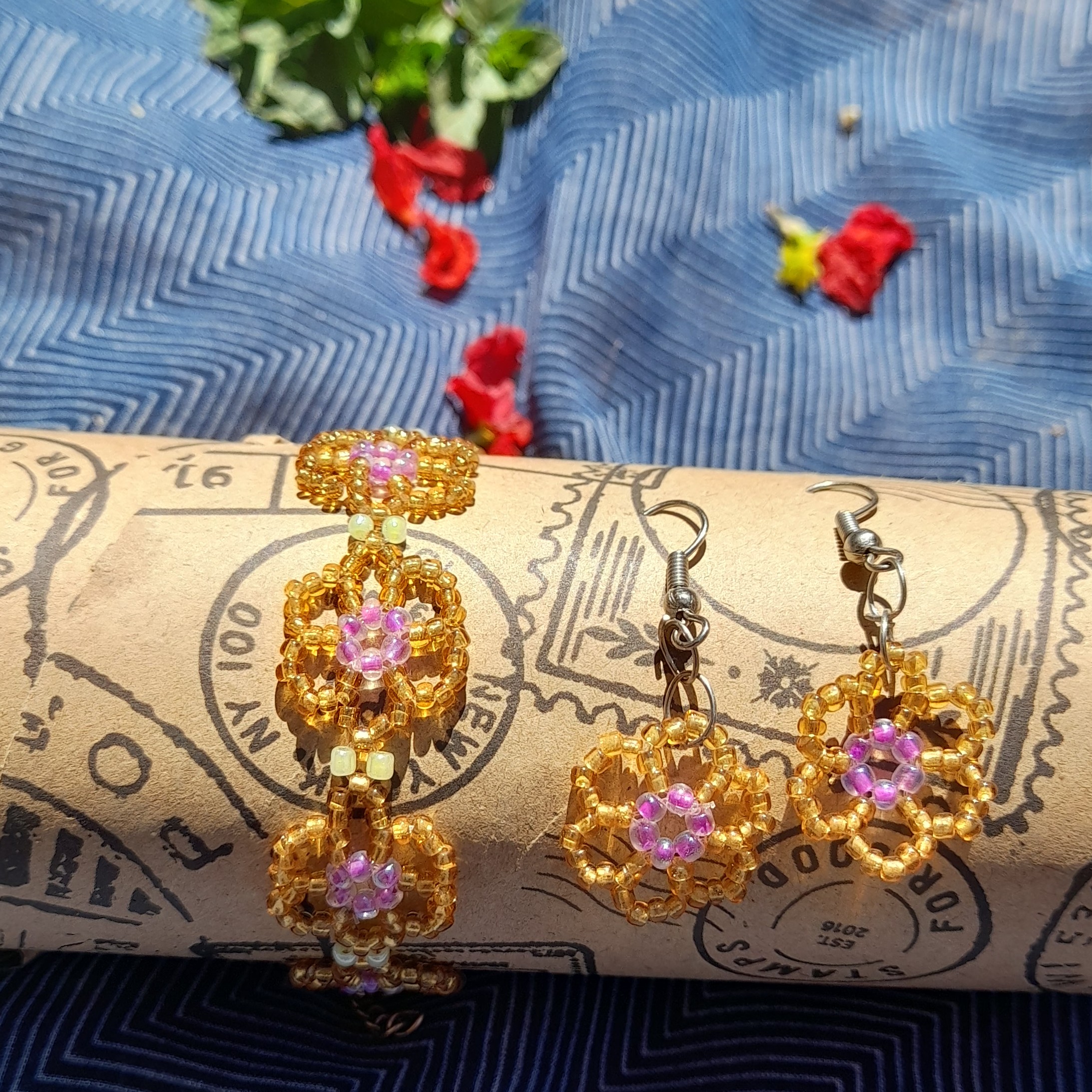 دستبند منجوق بافت