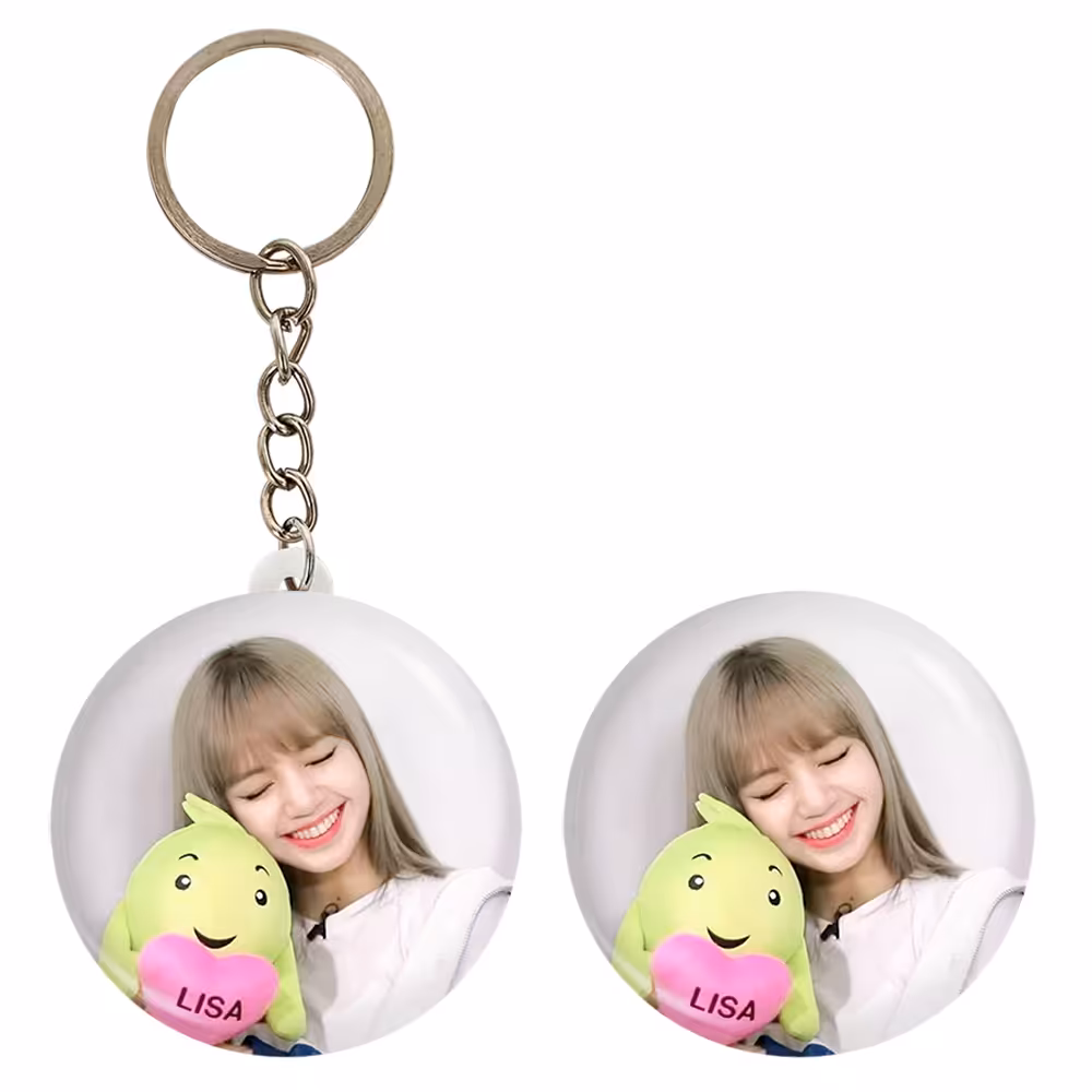 پیکسل خندالو مدل لیسا بلک پینک کد 14355 به همراه جاکلیدی