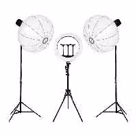 کیت نورپردازی آرایشگاهی حرفه ای E-kit49