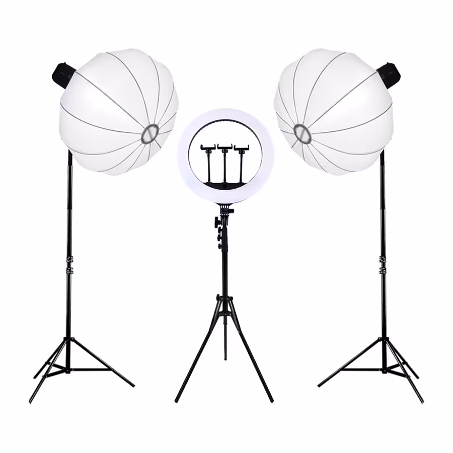 کیت نورپردازی آرایشگاهی حرفه ای E-kit49