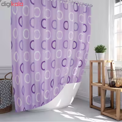 پرده حمام دلفین کد TOR- 5033 سایز 200×180 سانتی متر 