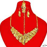 سرویس تراش نقره عیار925 روکش طلا رنگ ثابت طرح خامه ای و فاکتور معتبر برند BSJ